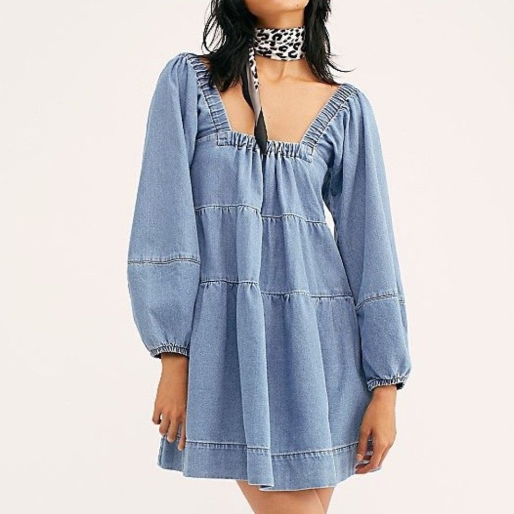 Free People “Lou Jean Babydoll Dress